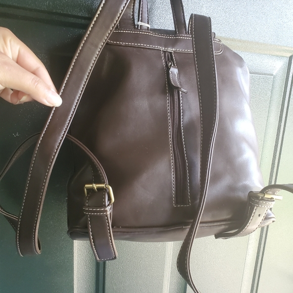 NEW Brown Soft Leather Backpack - Picture 7 of 7